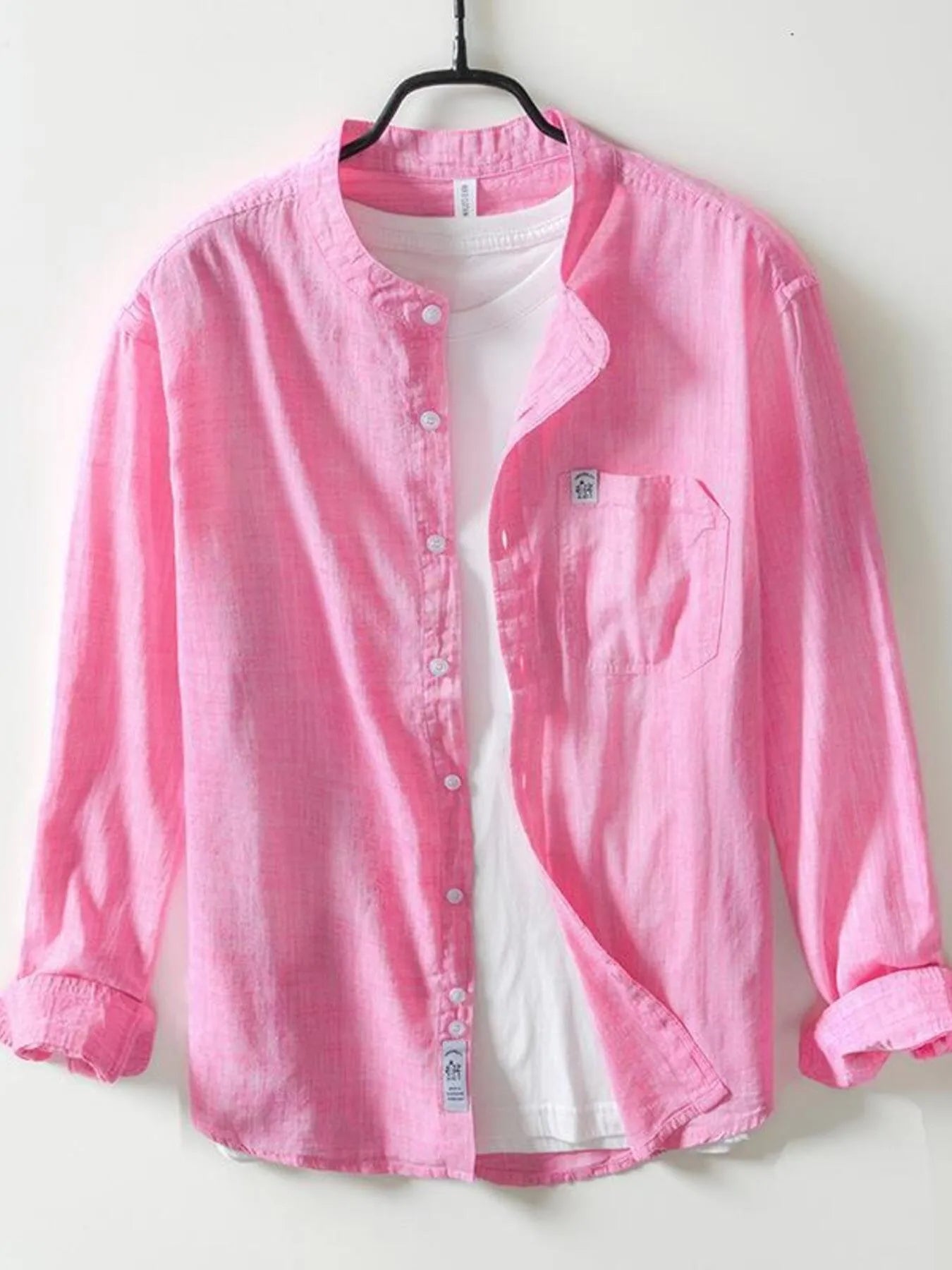 NEWYORKLISTED ATLAS MEN's COLLECTION: Men's Plus Size Button Up Long Sleeve Shirt