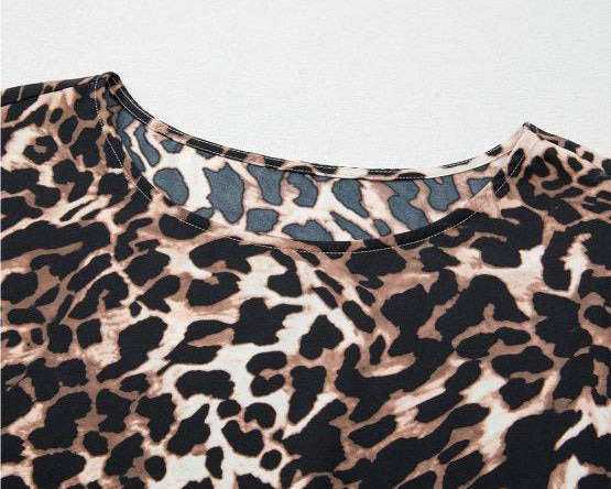 NEWYORKLISTED STYLE COLLECTION: Leopard Print Silky Top and Pants Lounge Set - NEWYORKLISTED