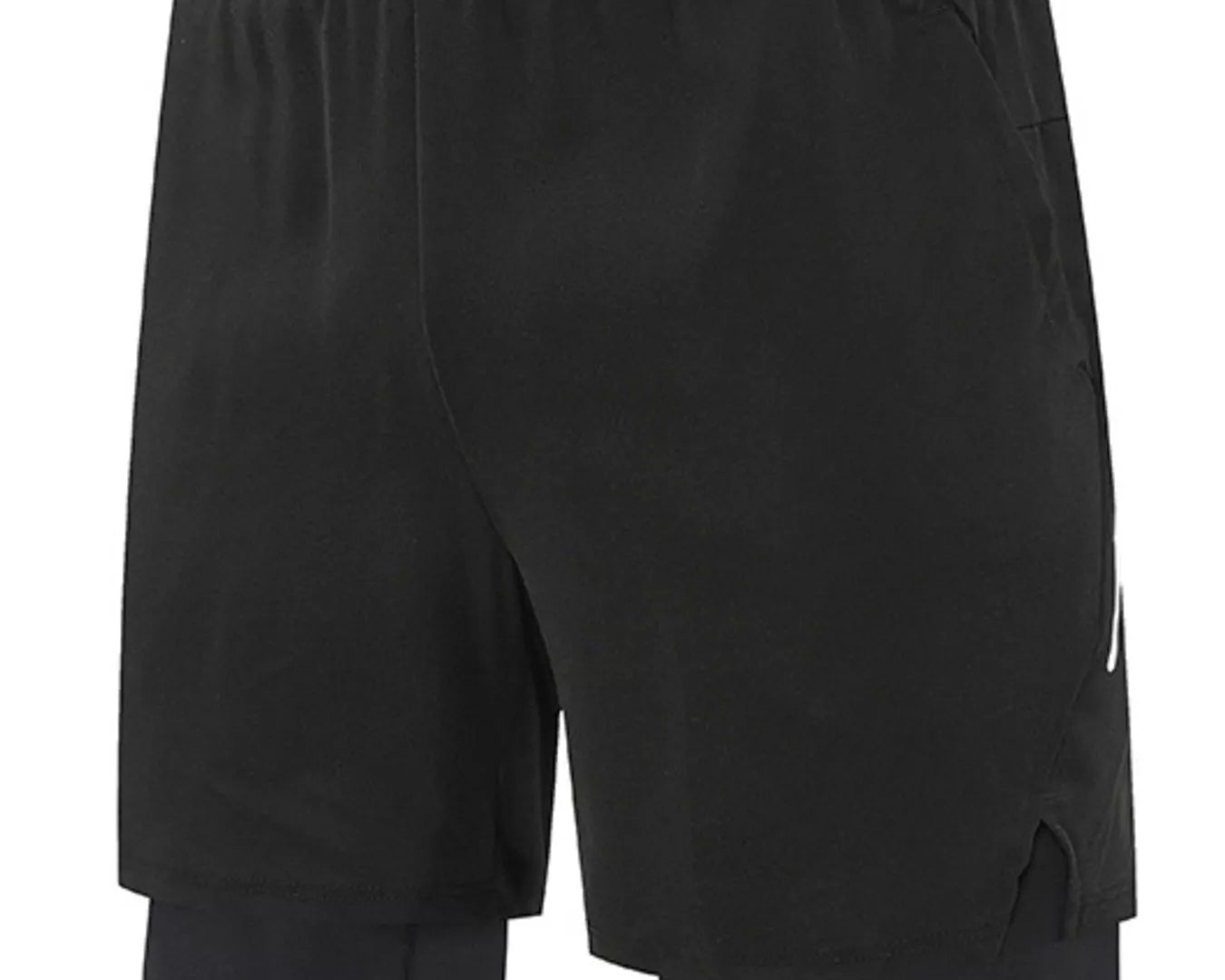NEWYORKLISTED ATLAS MEN's COLLECTION: Black shorts on a white background