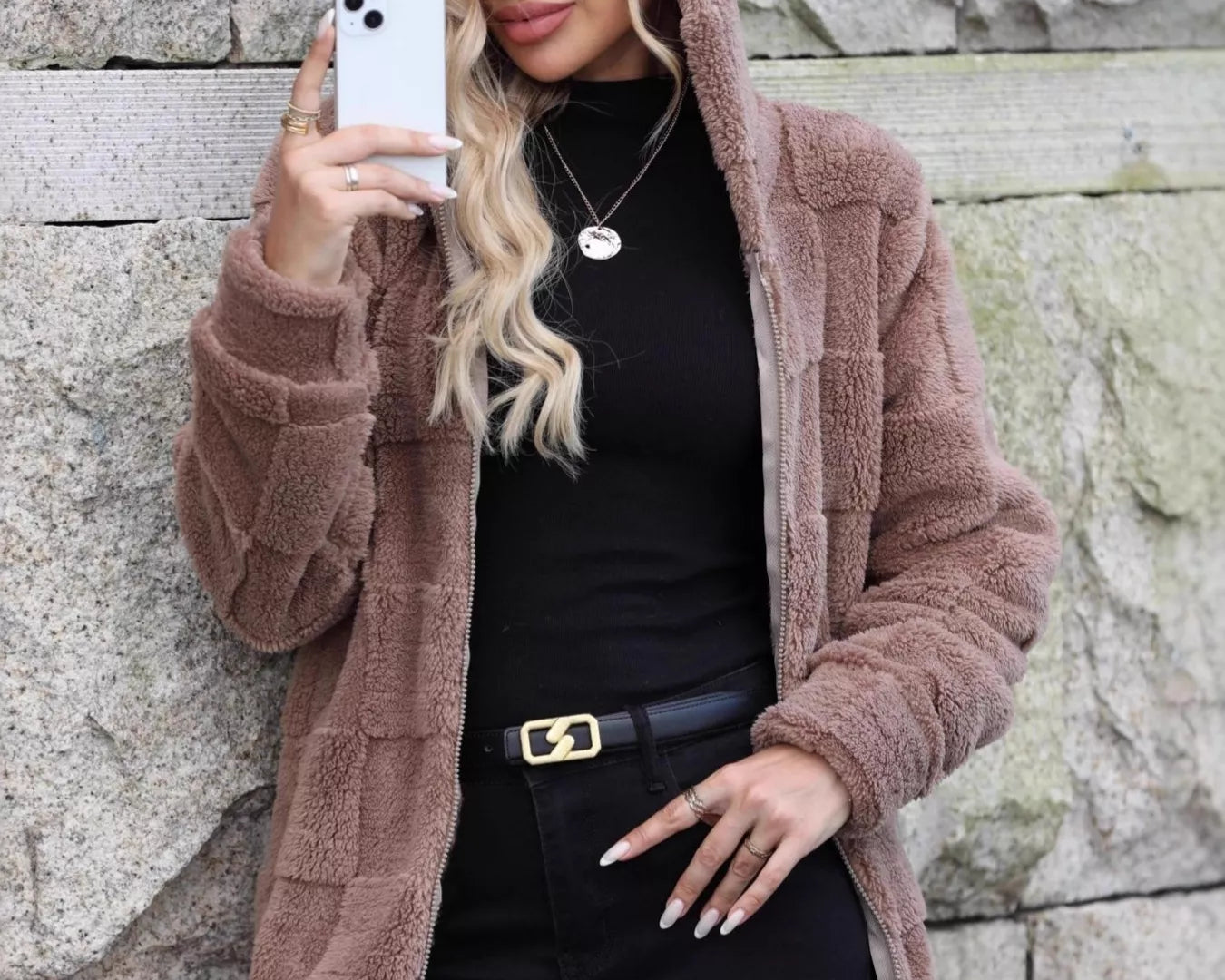 NEWYORKLISTED STYLE COLLECTION: Fleece Zip Up Hooded Outerwear