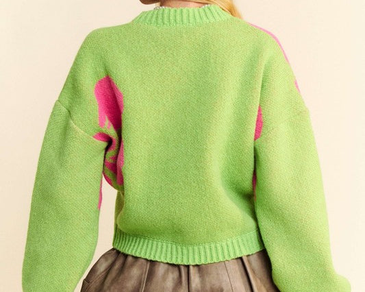 NEWYORKLISTED STYLE COLLECTION: Flower Print Long Sleeve Cardigan - NEWYORKLISTED