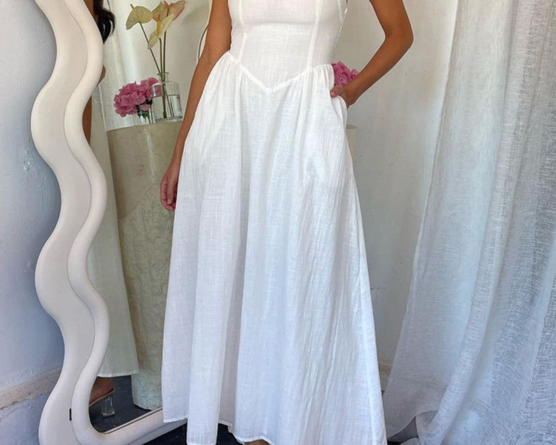 NEWYORKLISTED STYLE COLLECTION: Ruched Halter Neck Midi Dress - NEWYORKLISTED