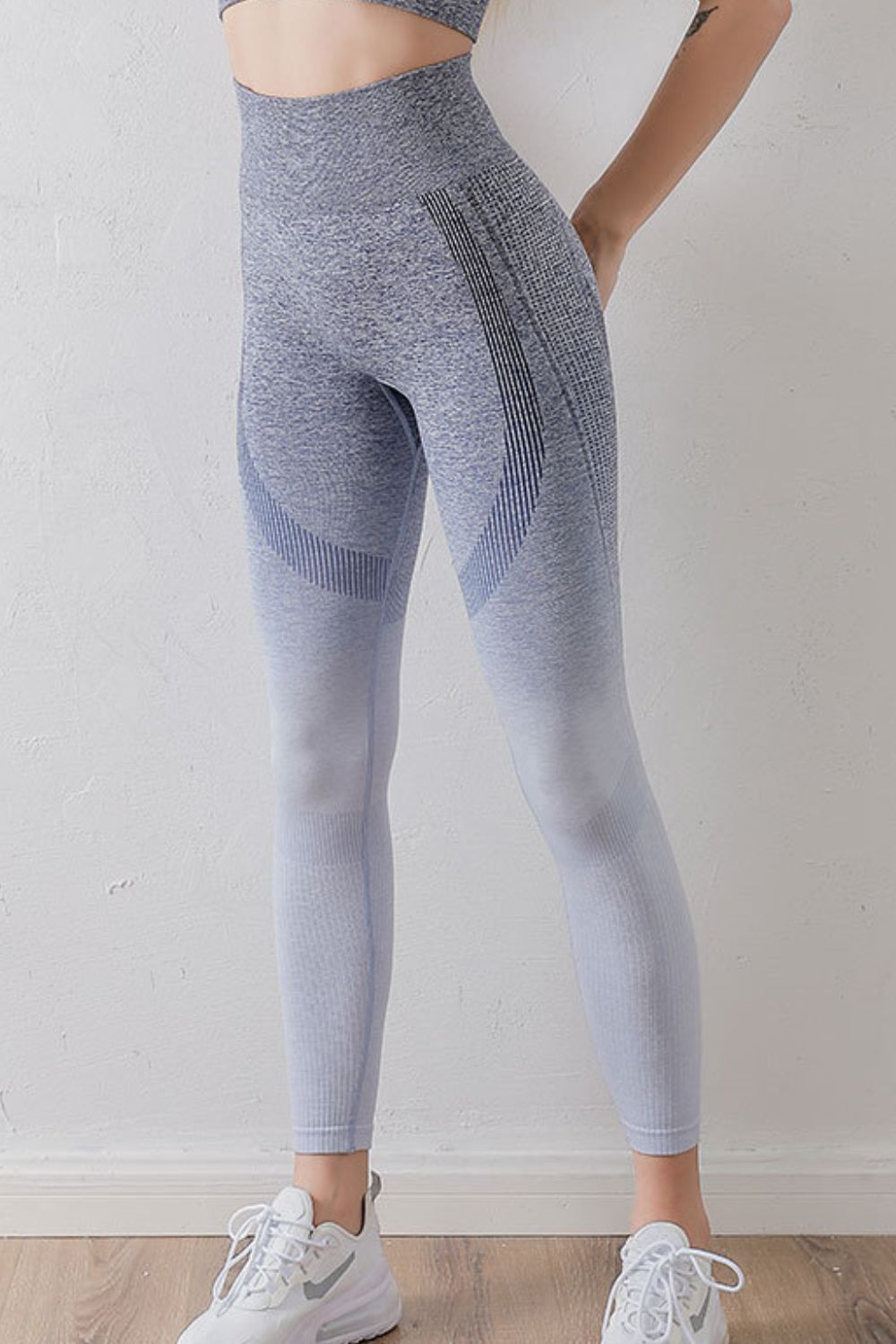 Gradient High Waist Sports Leggings - NEWYORKLISTED