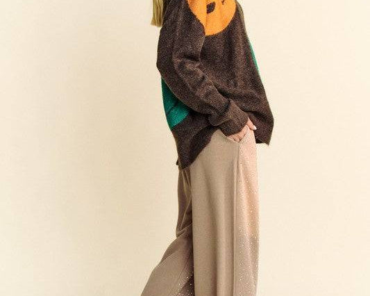 NEWYORKLISTED STYLE COLLECTION: Smile Round Neck Oversize Sweater - NEWYORKLISTED