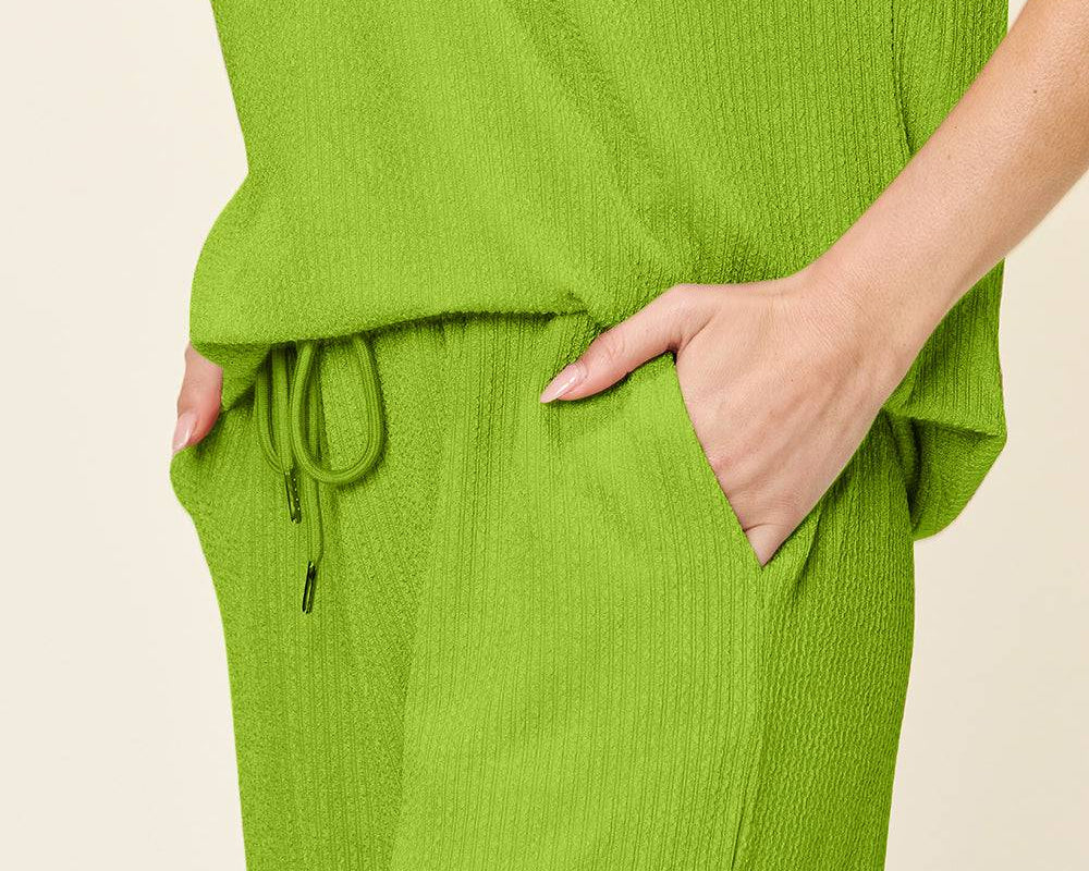 NYLD Short Sleeve T-Shirt and Wide Leg Pants - NEWYORKLISTED