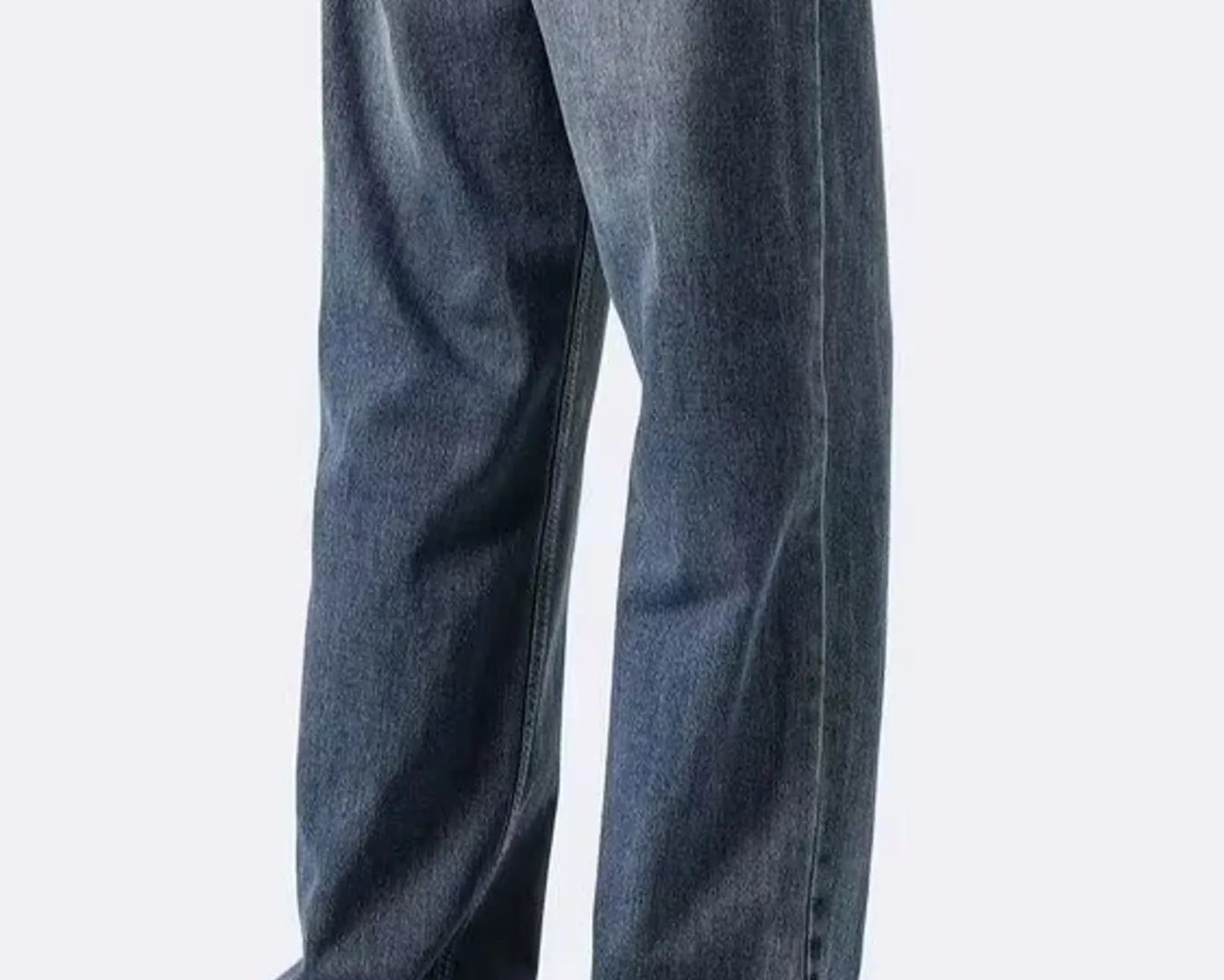 NEWYORKLISTED ATLAS MEN's COLLECTION: Person wearing blue jeans and tan shoes on a white background