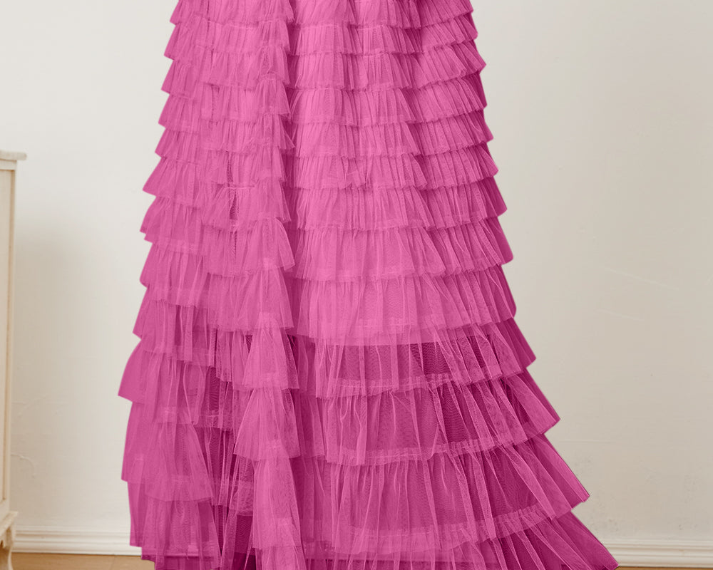 NEWYORKLISTED STYLE COLLECTION: Ruched High Waist Tiered Skirt - NEWYORKLISTED