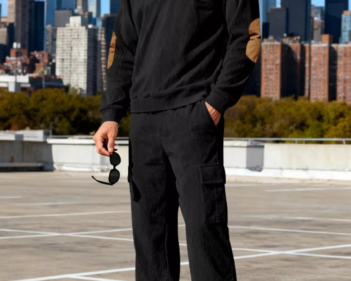NEWYORKLISTED ATLAS MEN'S COLLECTION – Men's casual long-sleeve top and pants two-piece set, product image 7