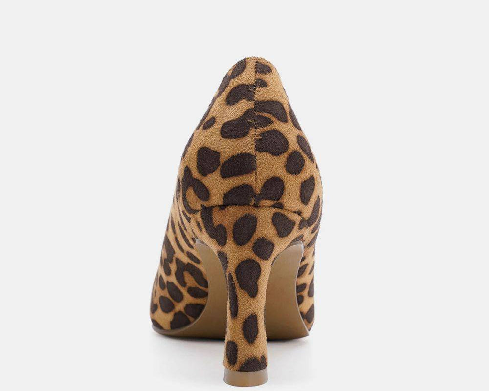 NEWYORKLISTED STYLE COLLECTION: Faux Suede Leopard Point Toe Pumps - NEWYORKLISTED