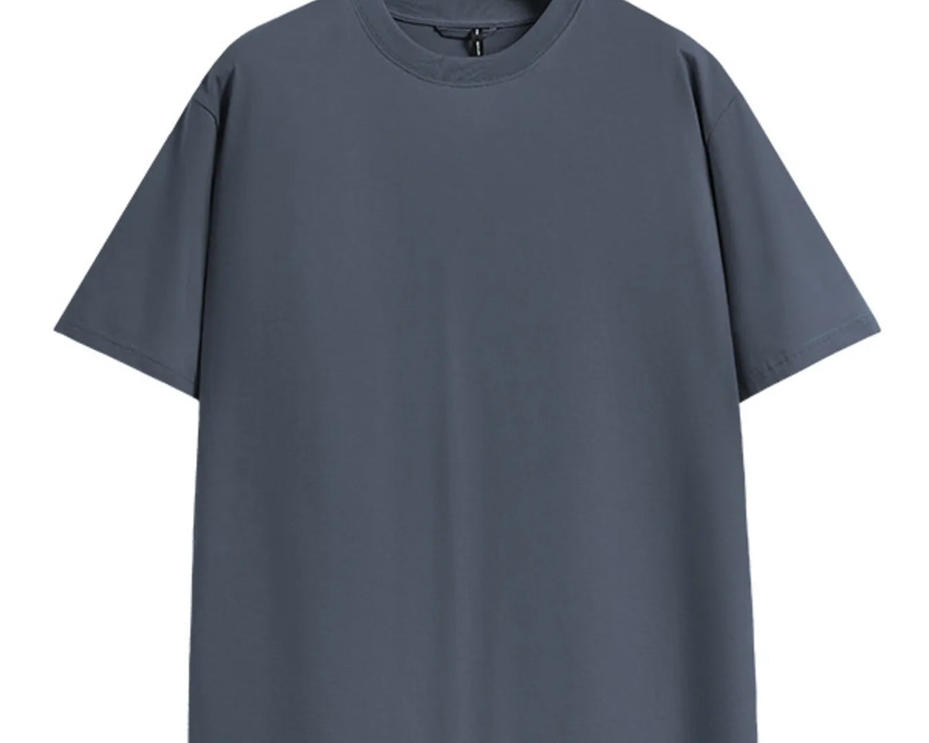 NEWYORKLISTED ATLAS MEN's COLLECTION: Plain dark gray t-shirt on a white background