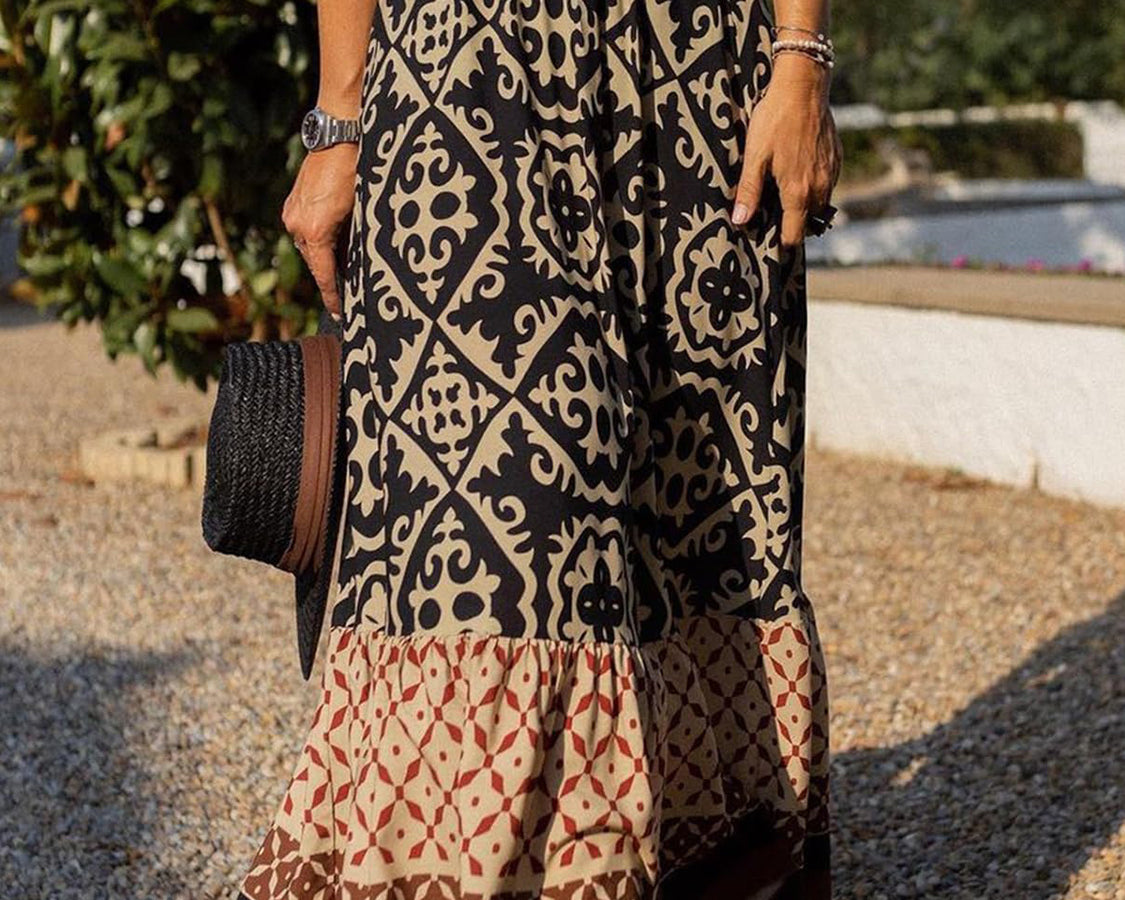 NEWYORKLISTED STYLE COLLECTION: Maxi Print Skirt - NEWYORKLISTED