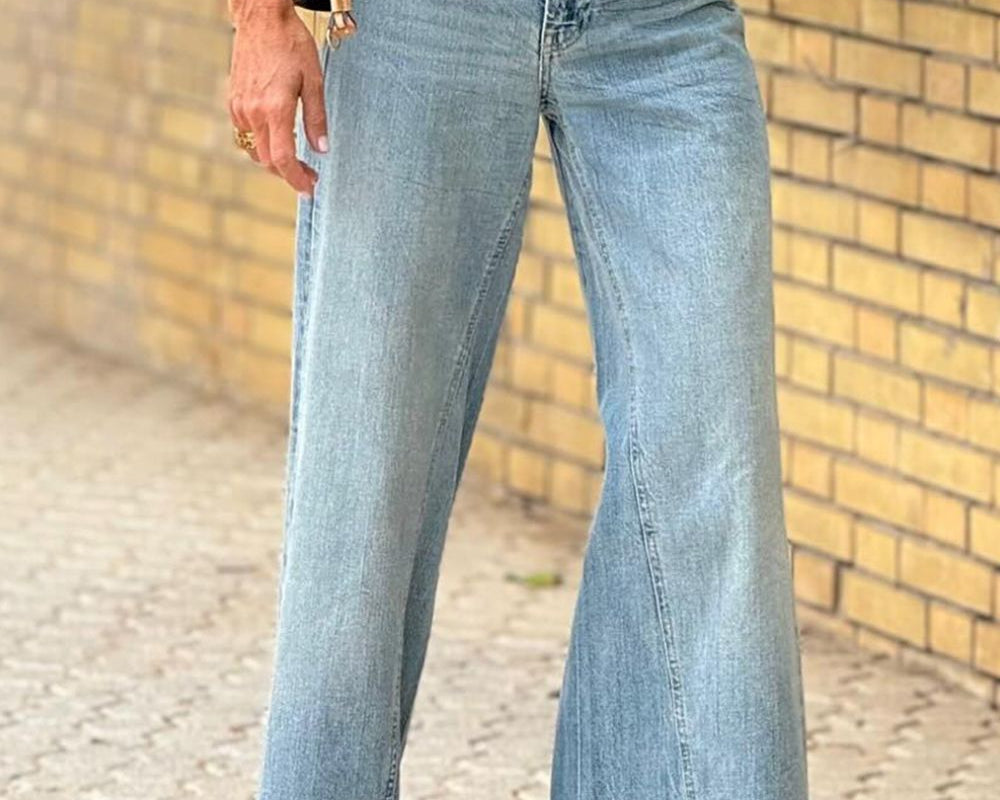 NEWYORKLISTED STYLE COLLECTION: Wide Leg Jeans with Pockets