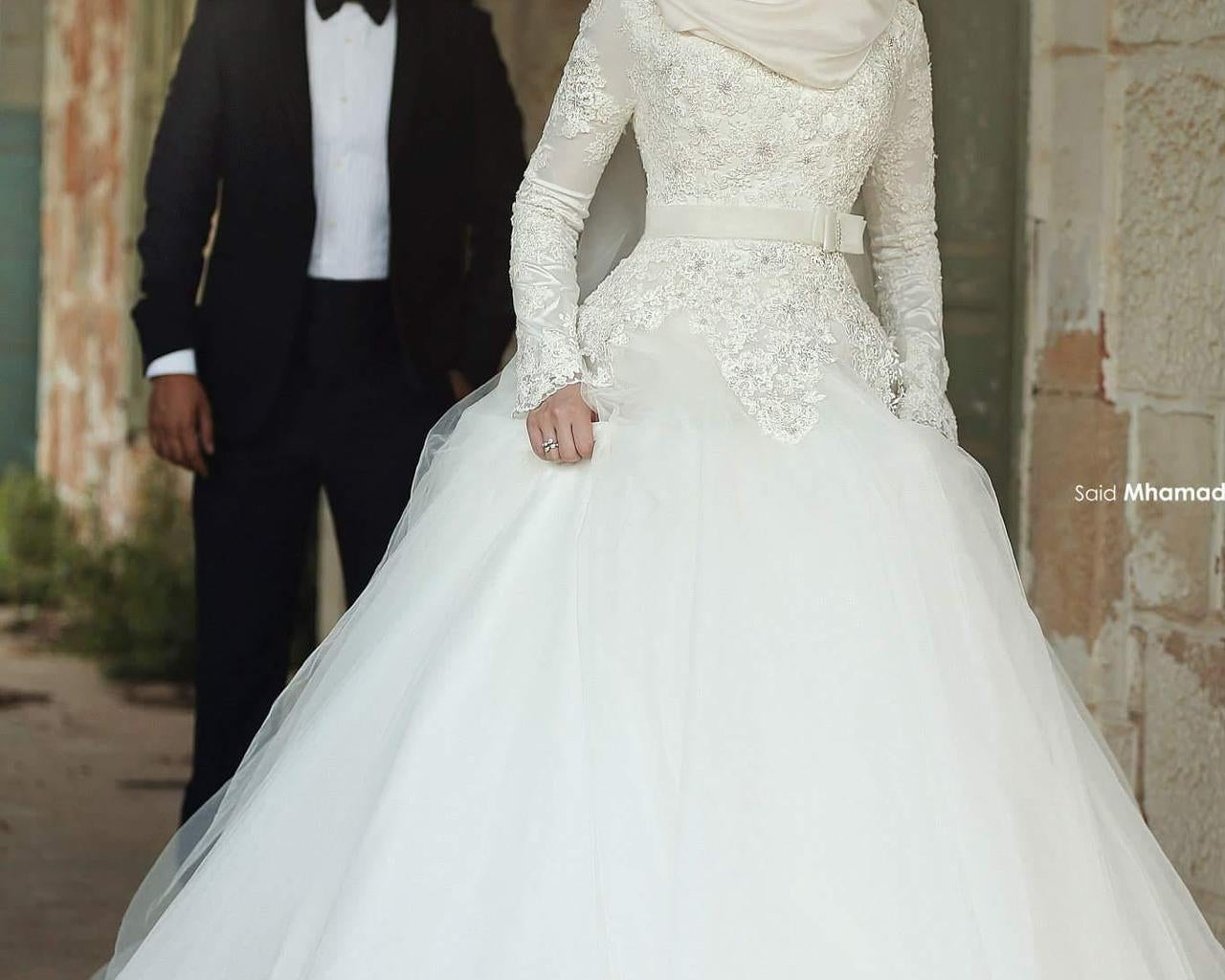 NEWYORKLISTED ELEGANT BRIDE COLLECTION: Wedding Dress Wholesale Bride Lace Long Sleeve Custom Muslim Wedding Dresses - NEWYORKLISTED