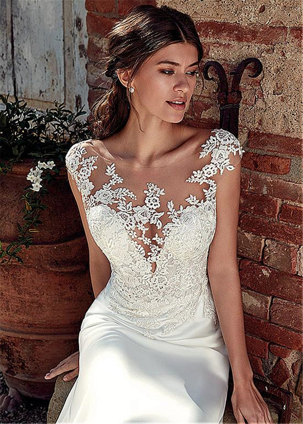 NEWYORKLISTED ELEGANT BRIDE COLLECTION: Lace Mermaid Elegant Wedding Dress - NEWYORKLISTED