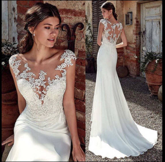 NEWYORKLISTED ELEGANT BRIDE COLLECTION: Lace Mermaid Elegant Wedding Dress - NEWYORKLISTED