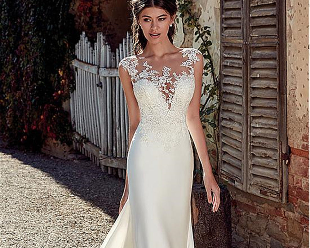 NEWYORKLISTED ELEGANT BRIDE COLLECTION: Lace Mermaid Elegant Wedding Dress - NEWYORKLISTED