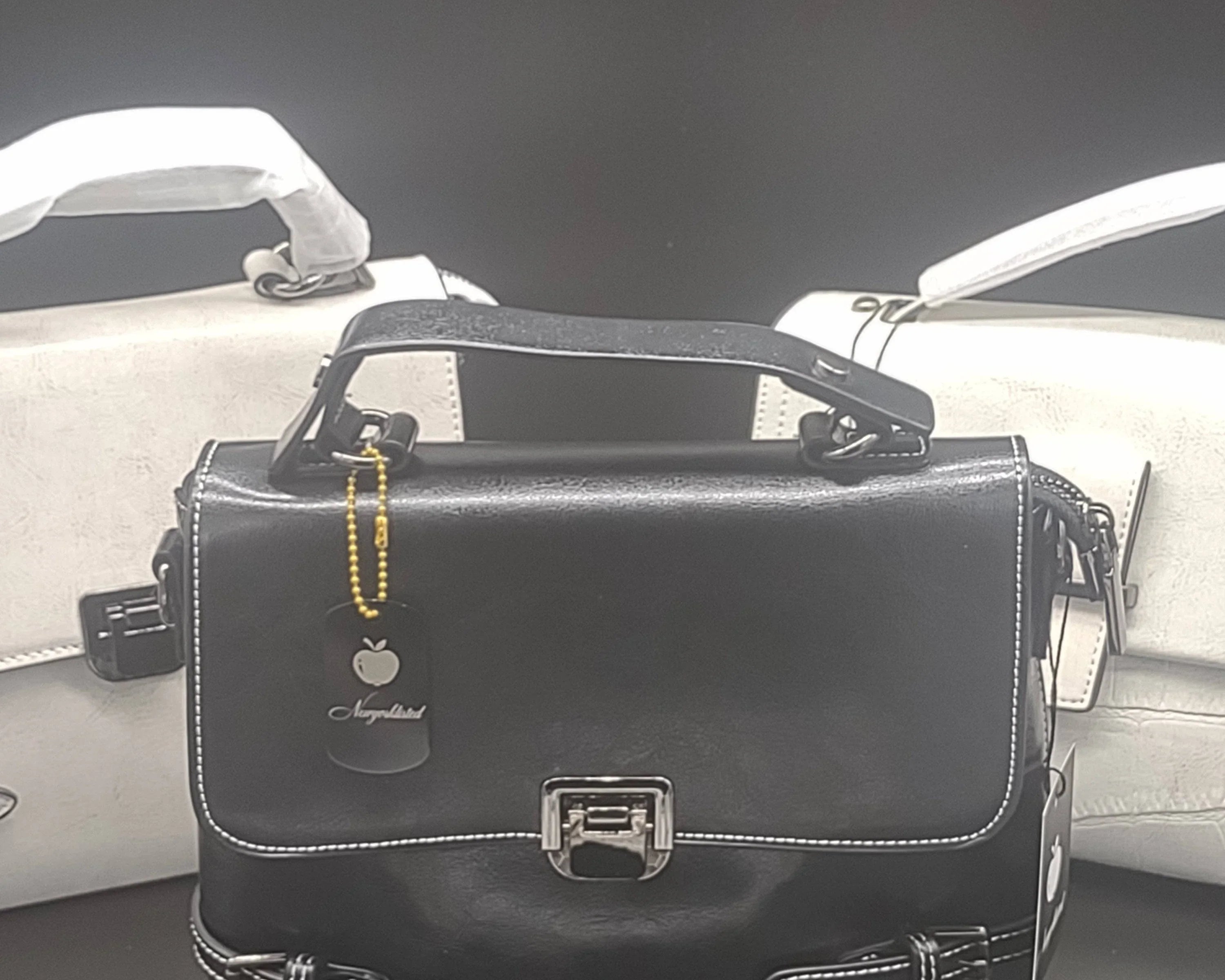 NEWYORKLISTED - Black Leather Handbag - The Michele! - NEWYORKLISTED