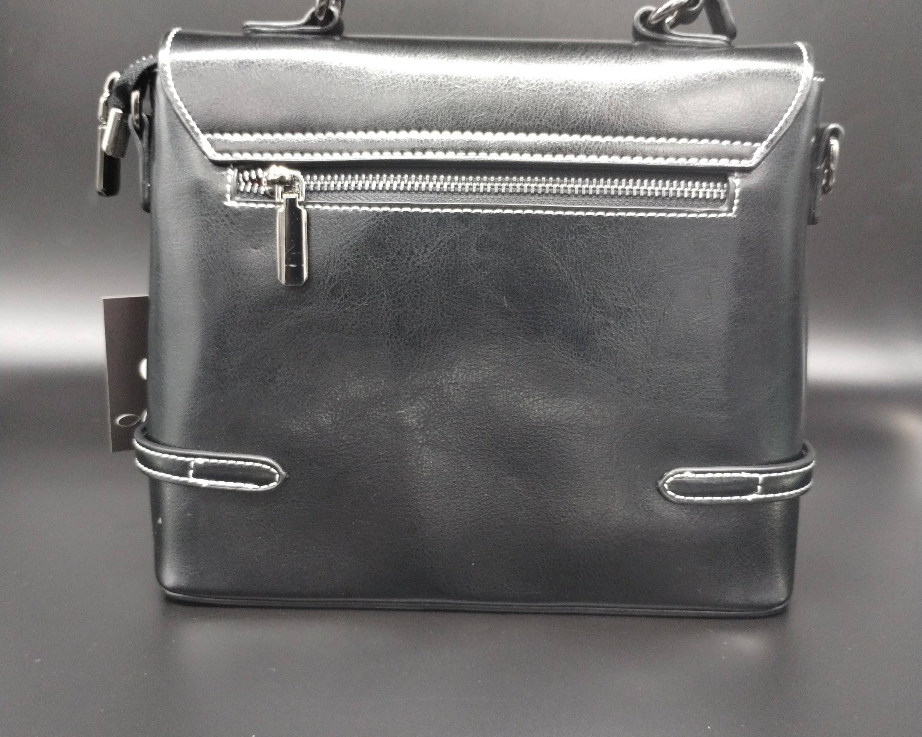 NEWYORKLISTED - Black Leather Handbag - The Michele! - NEWYORKLISTED