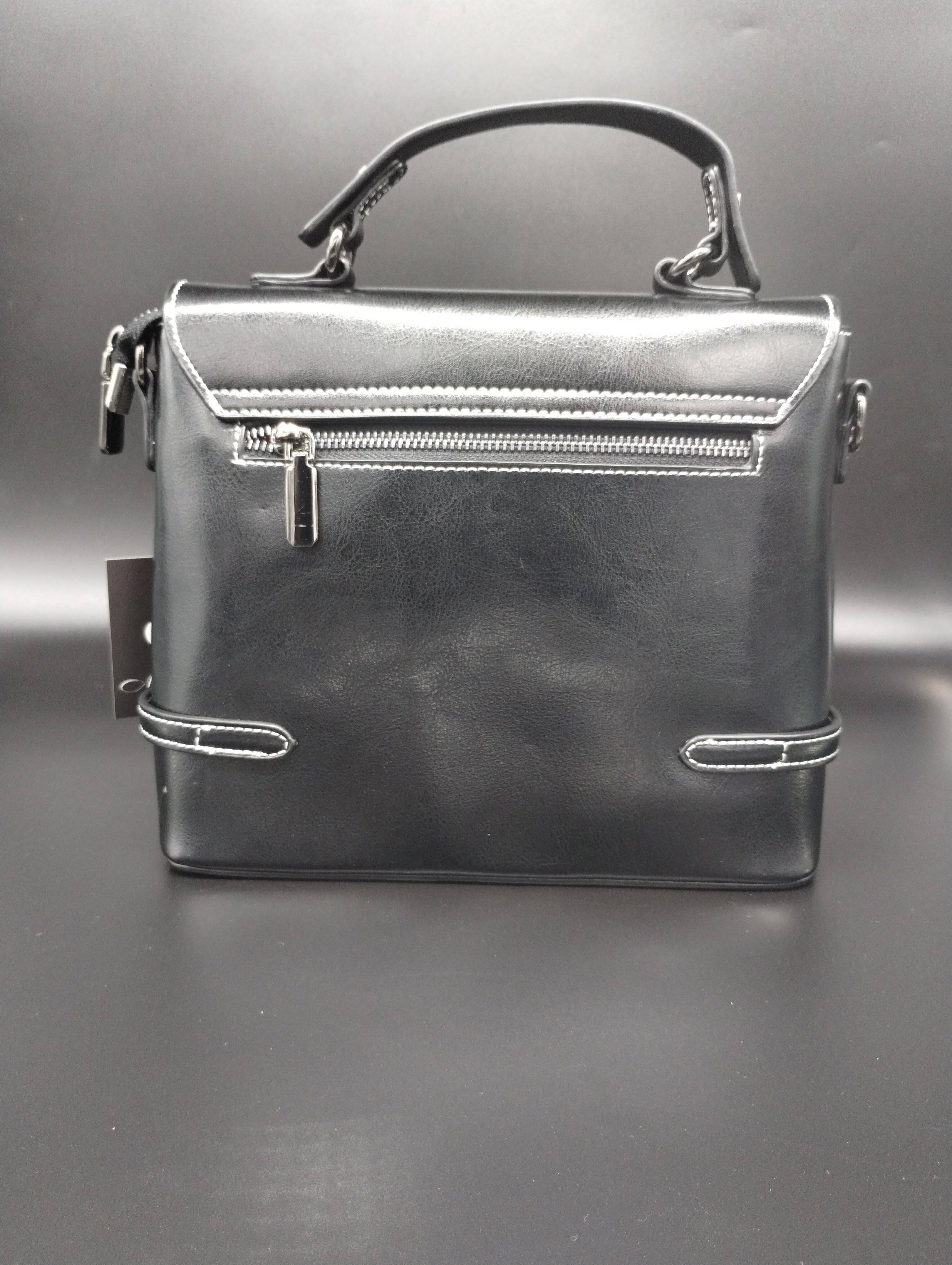 NEWYORKLISTED - Black Leather Handbag - The Michele! - NEWYORKLISTED