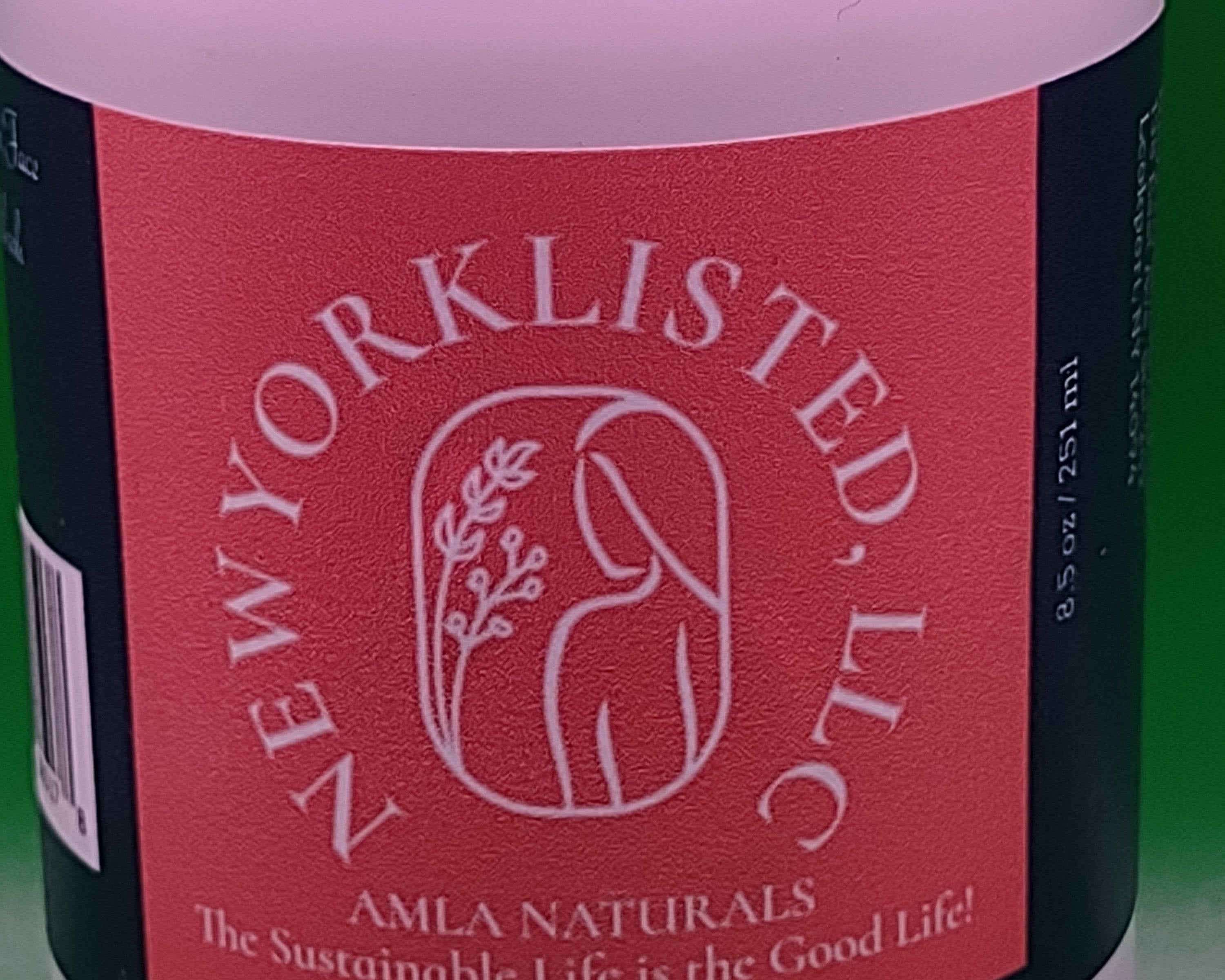 Close up of AMLA NATURALS Label of Citrus Detox Facial Cleanser