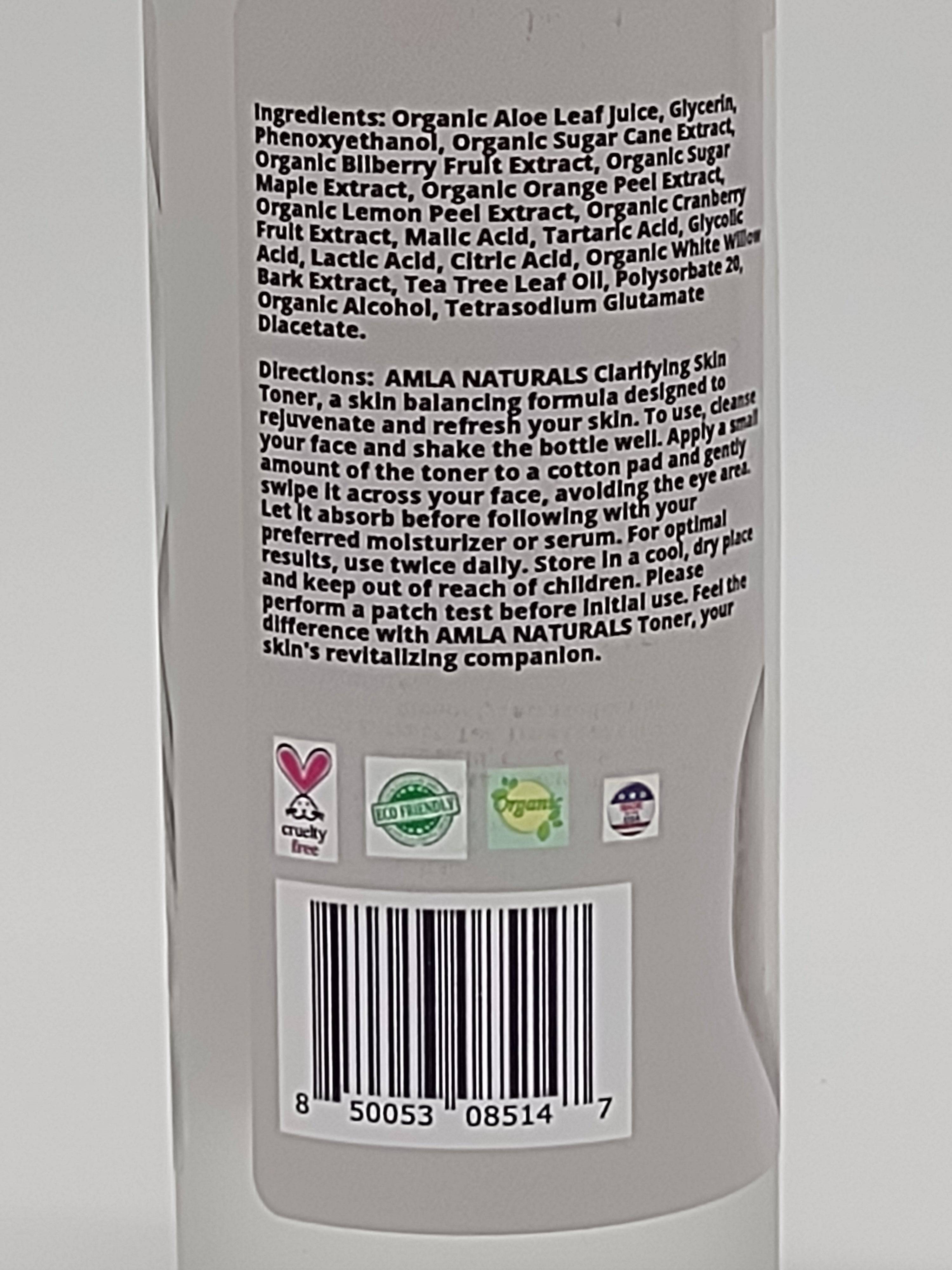 NEWYORKLISTED -AMLA NATURALS Clarifying Skin Toner - NEWYORKLISTED