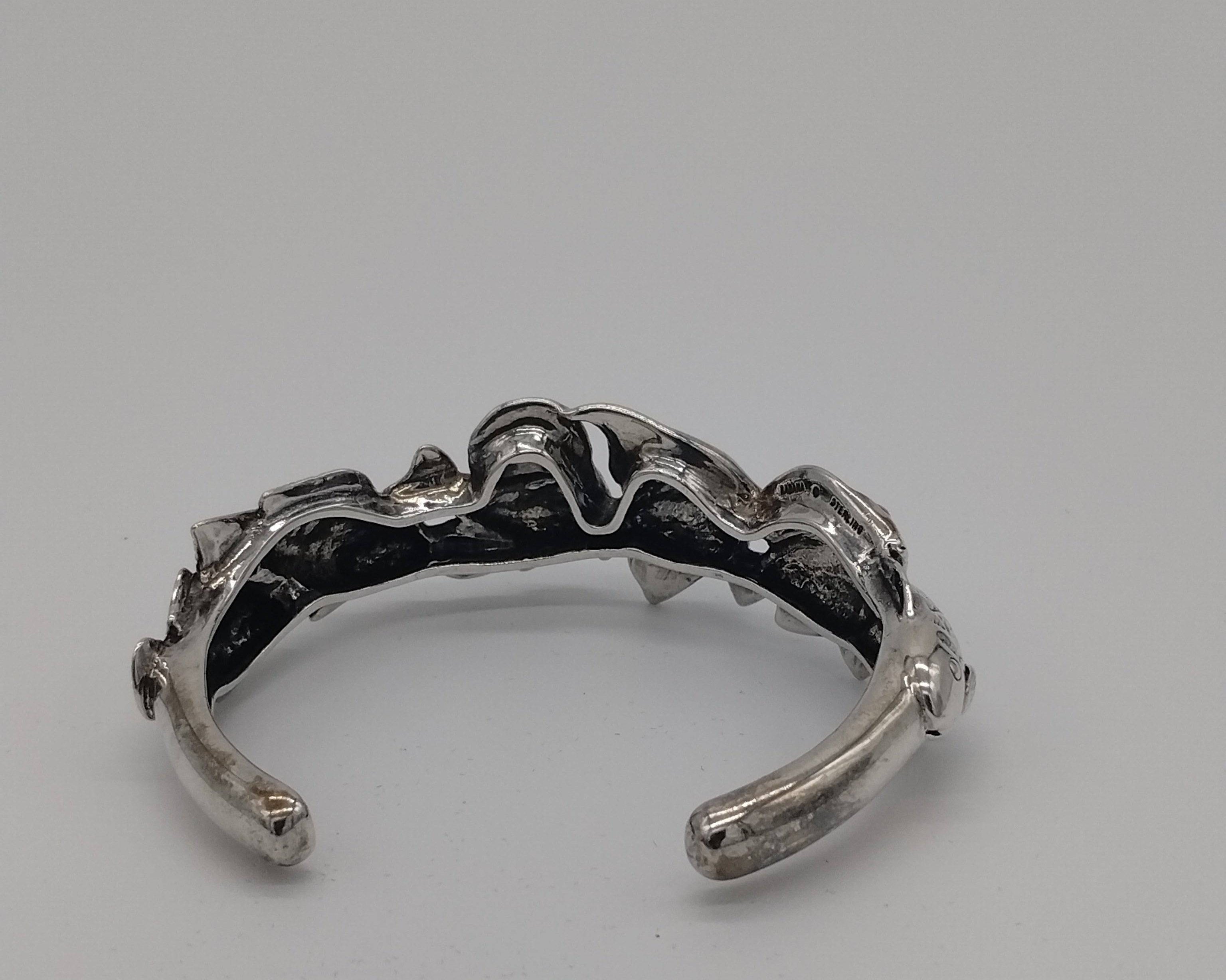 NEWYORKLISTED - Exquisite Vintage Sterling Silver Fish Bracelet! - NEWYORKLISTED