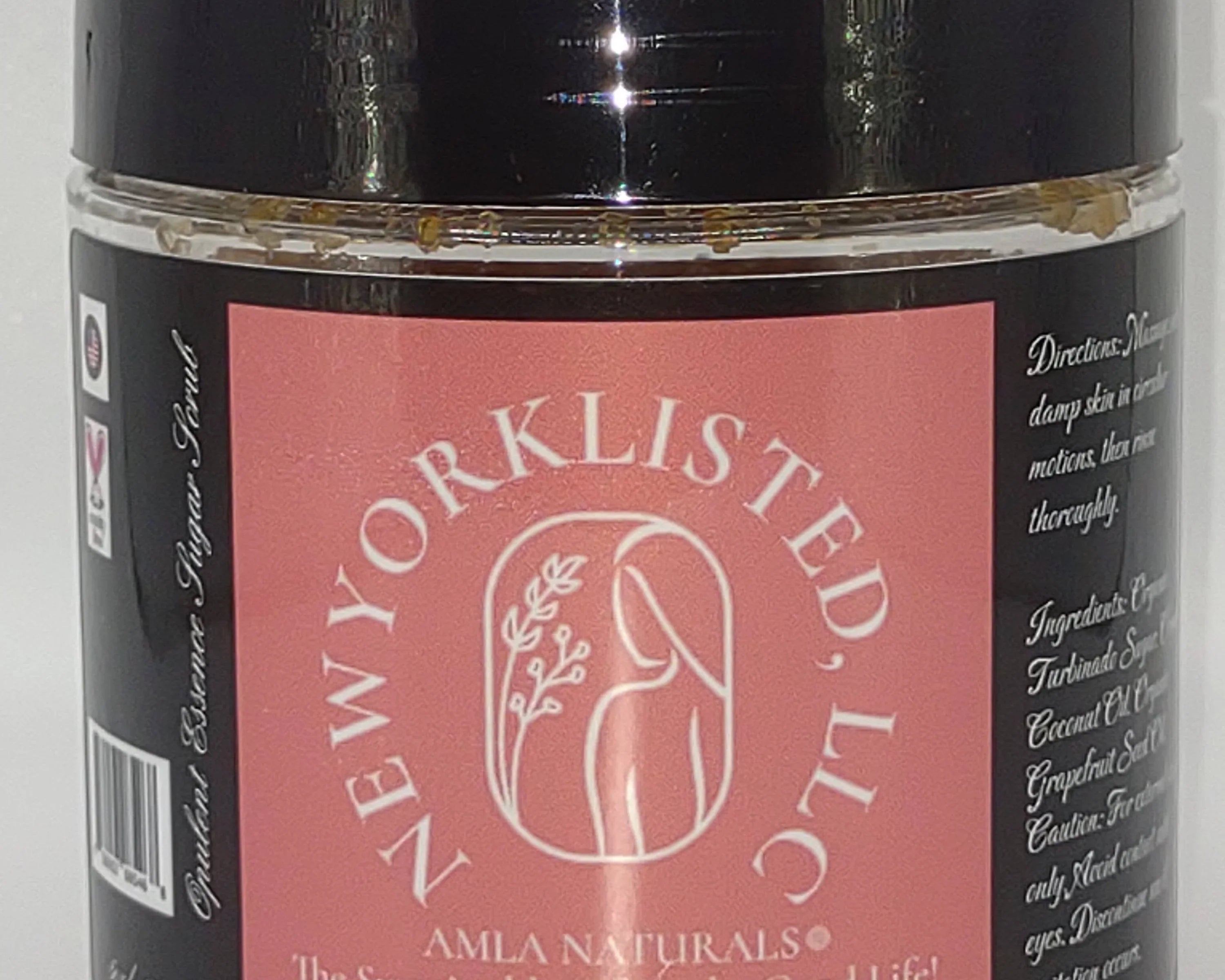 AMLA NATURALS Opulent Essence Sugar Scrub - Three Simple Organic Ingredients! - NEWYORKLISTED