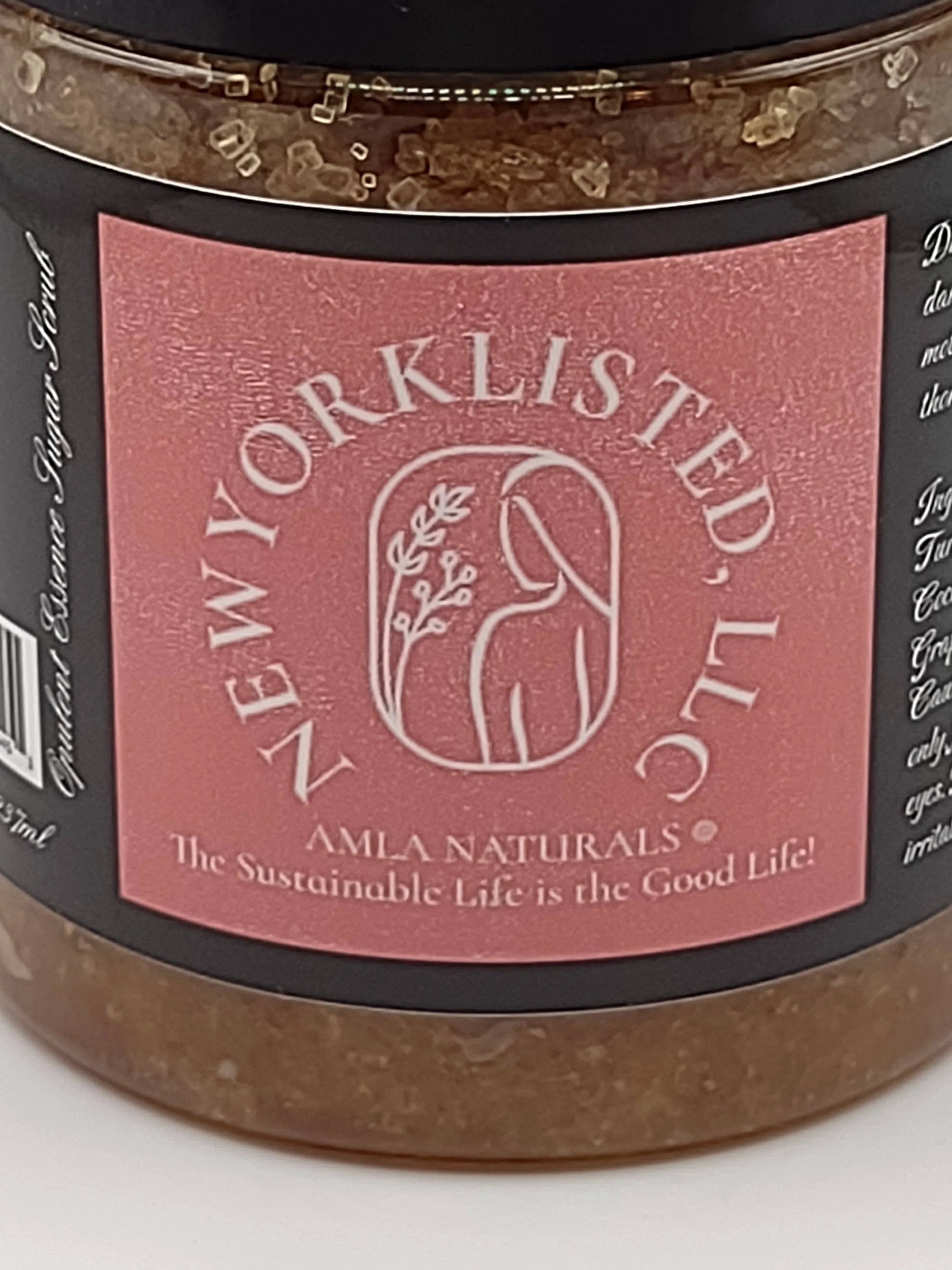 AMLA NATURALS Opulent Essence Sugar Scrub - Three Simple Organic Ingredients! - NEWYORKLISTED
