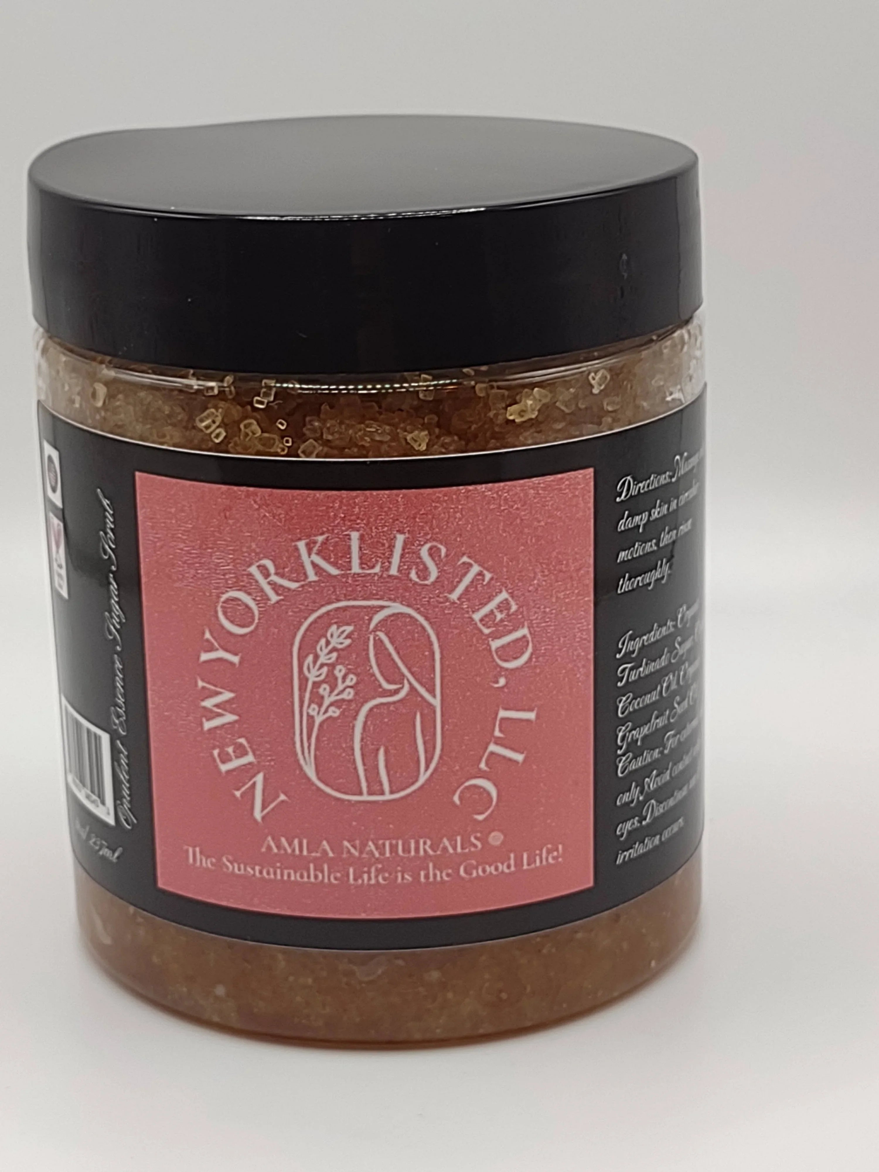 AMLA NATURALS Opulent Essence Sugar Scrub - Three Simple Organic Ingredients! - NEWYORKLISTED