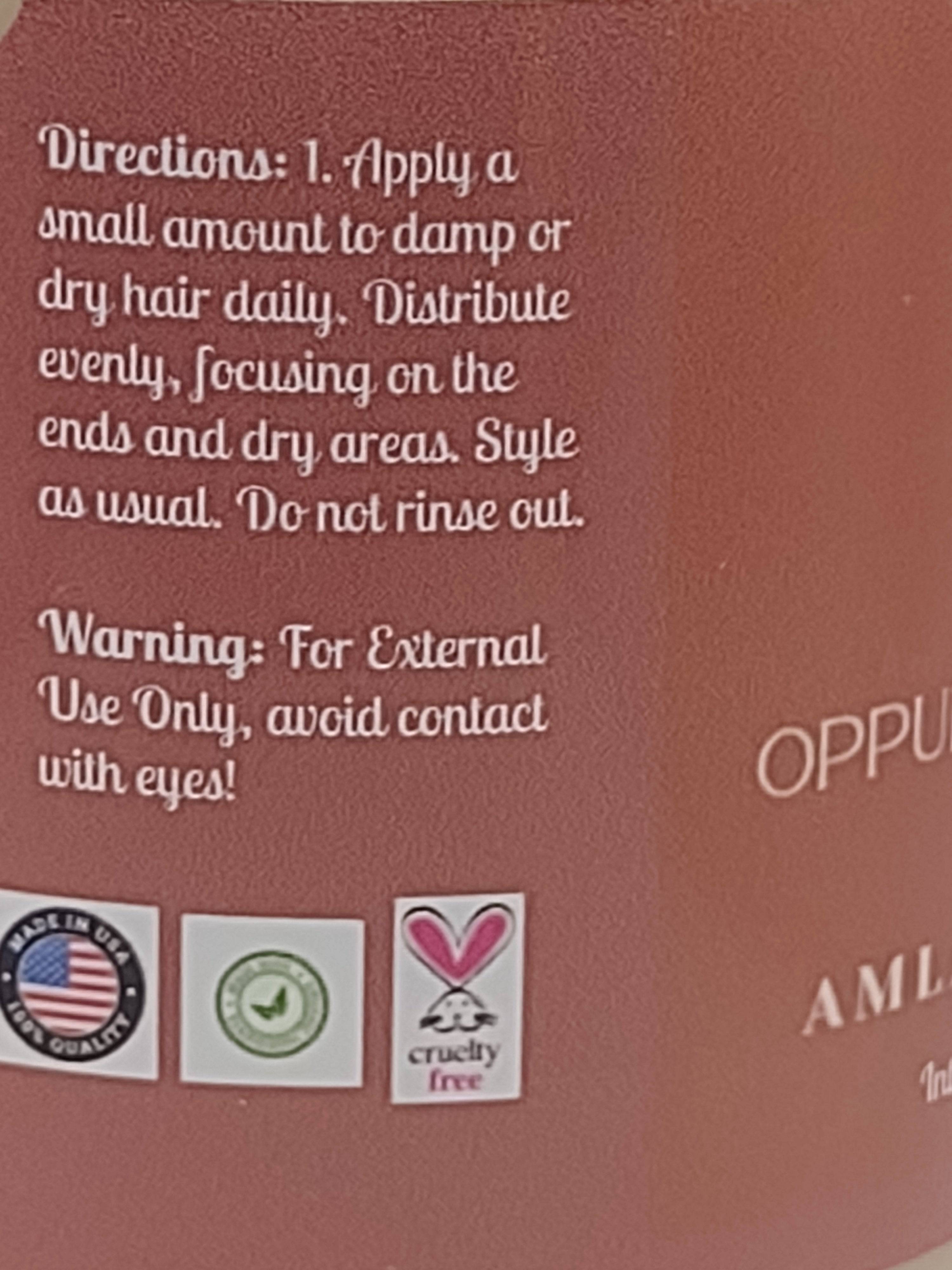 Directions for product use