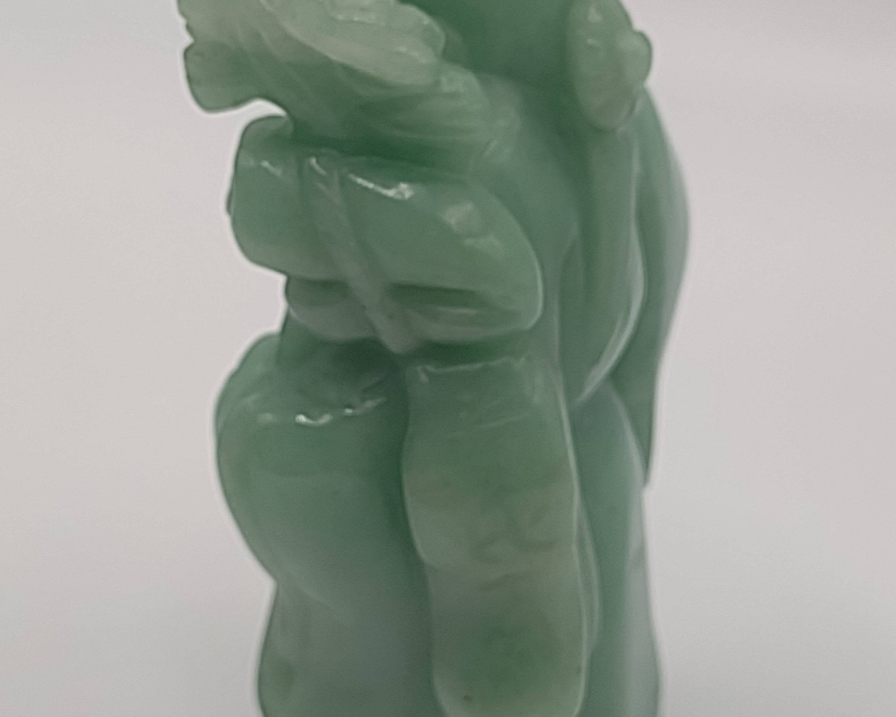 Hand-Carved Solid Jade Figurine – Shou Lao, God of Longevity: NEWYORKLISTED UNIQUE FINDS COLELCTION - NEWYORKLISTED