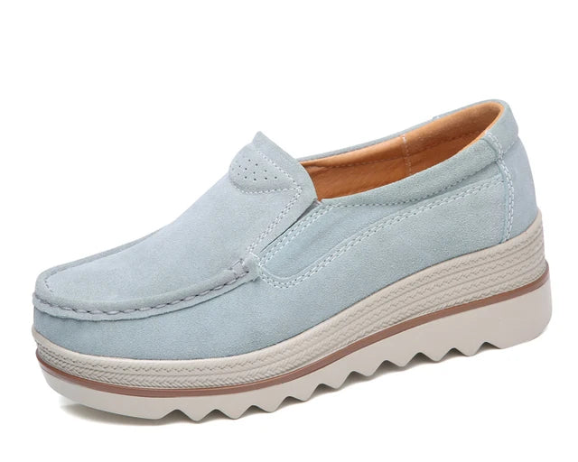 Shoes for Women 2022 Fashion Women Shoes Casual Heighten Comfortable Breathable Leather Walking Sneakers Platform Ladies Shoes - NEWYORKLISTED