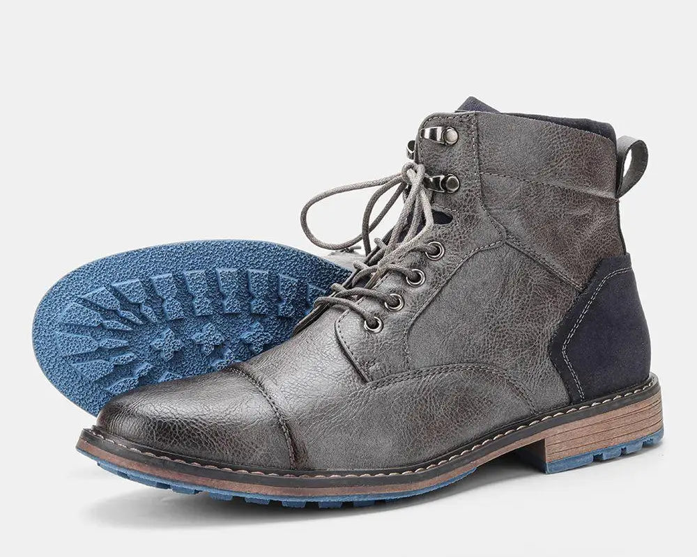 Retro Boots Men Brand 2025 Fashion Comfortable Boots Leather - NEWYORKLISTED