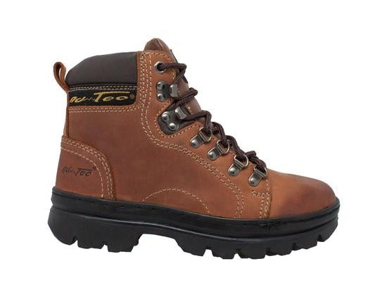 Women's 6" Work Hiker Brown Leather Boot-4