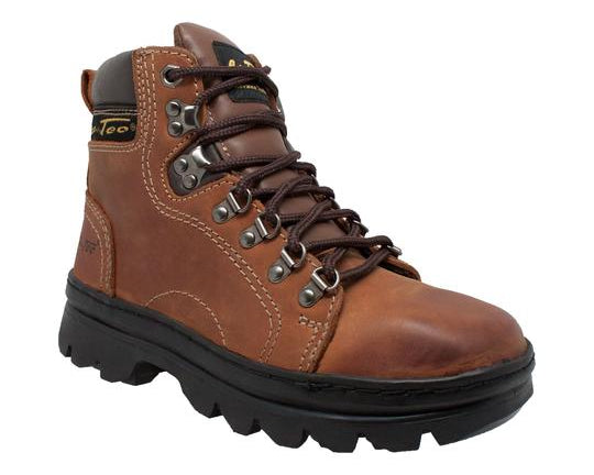 Women's 6" Work Hiker Brown Leather Boot-0