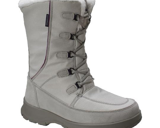 Womens Waterproof Nylon Winter Leather Boots-0