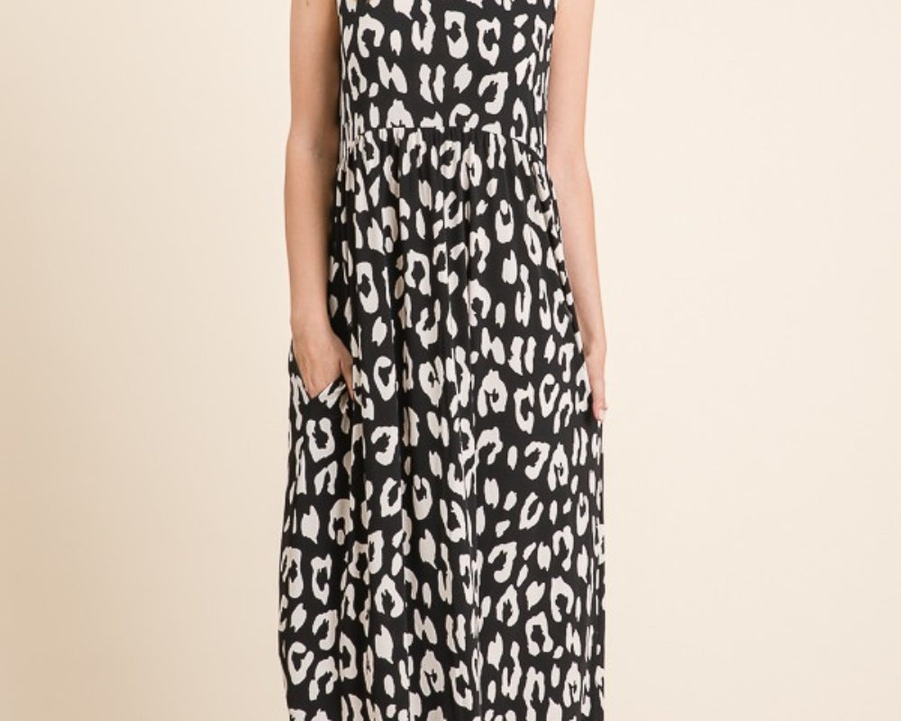 NEWYORKLISTED STYLE COLLECTION: Leopard Maxi Dress with Pockets - NEWYORKLISTED