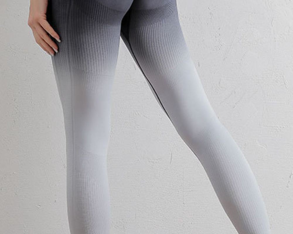 Gradient High Waist Sports Leggings - NEWYORKLISTED