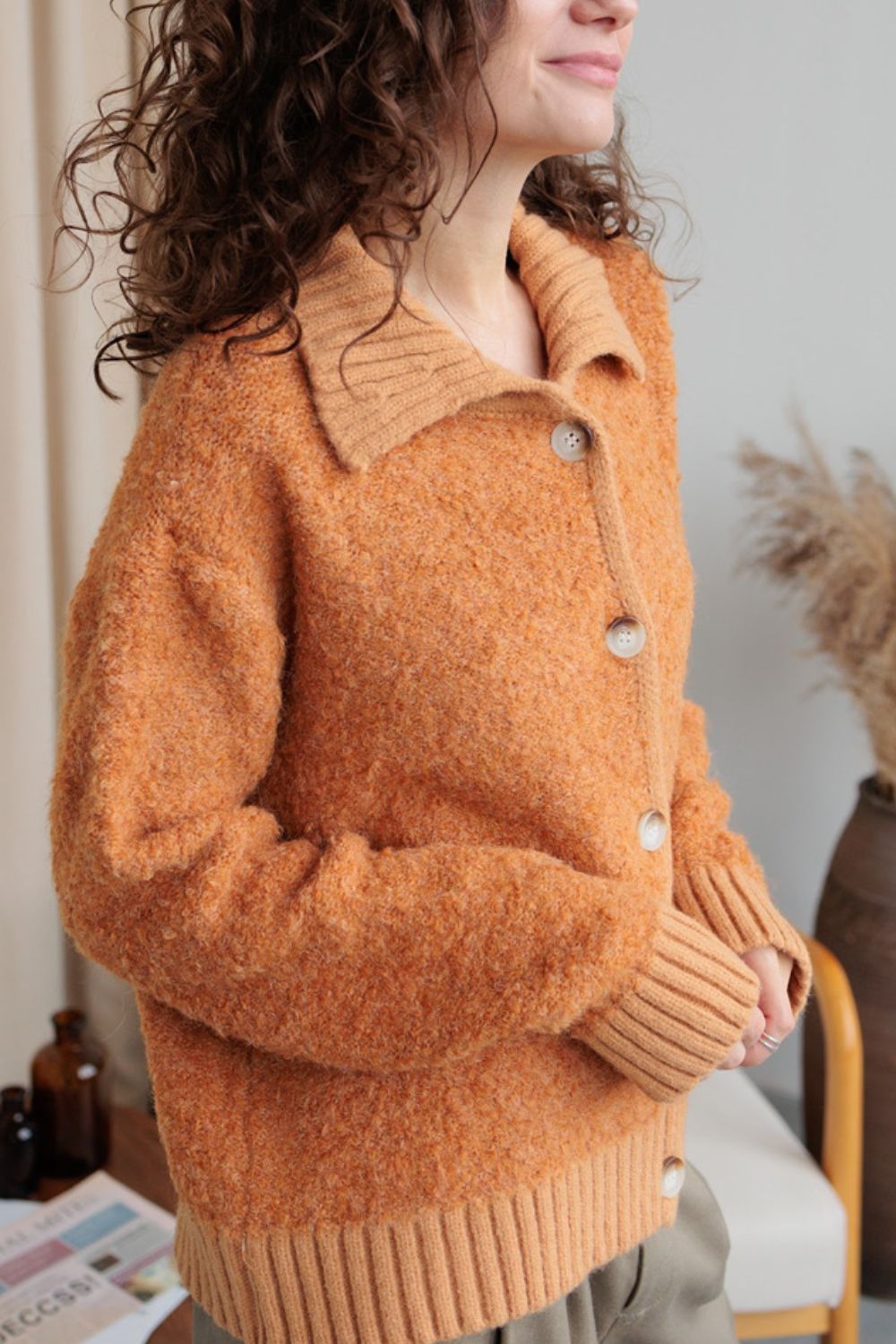 NEWYORKLISTED STYLE COLLECTION: Button Down Long Sleeve Cardigan - NEWYORKLISTED