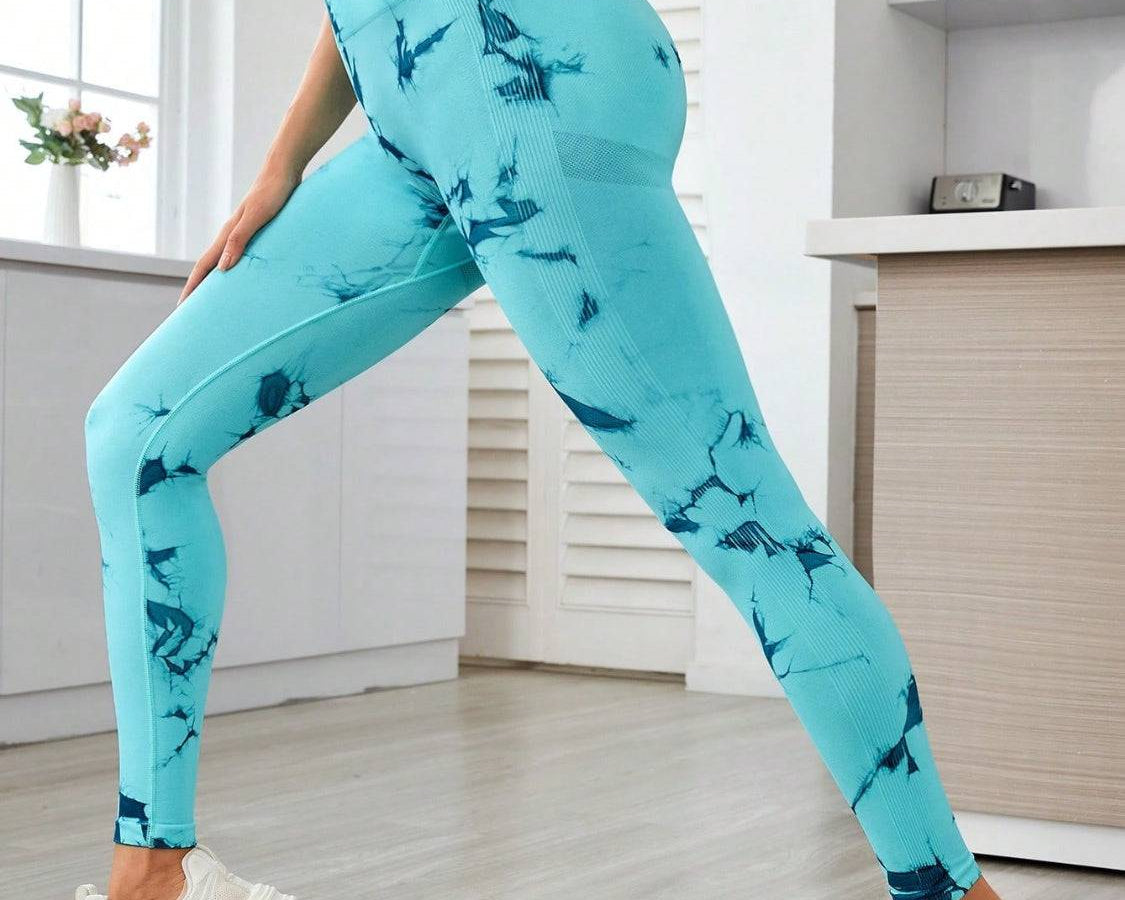 NEWYORKLISTED STYLE COLLECTION: Printed High Waist Active Leggings - NEWYORKLISTED