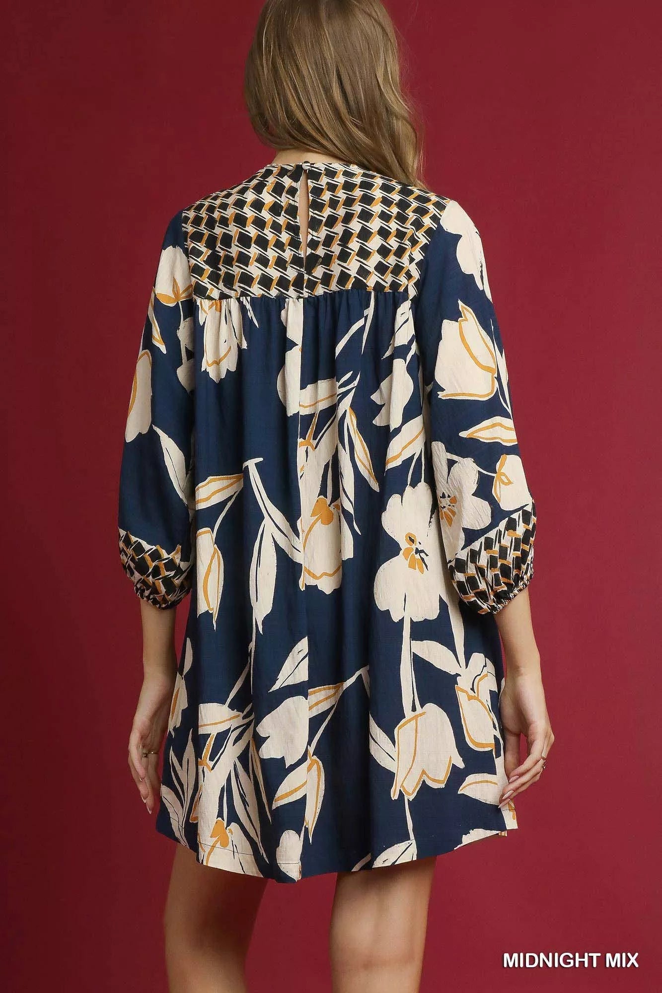 NEWYORKLISTED STYLE COLLECTION Umgee Floral High-Low Babydoll Dress – romantic floral print dress with high-low hemline