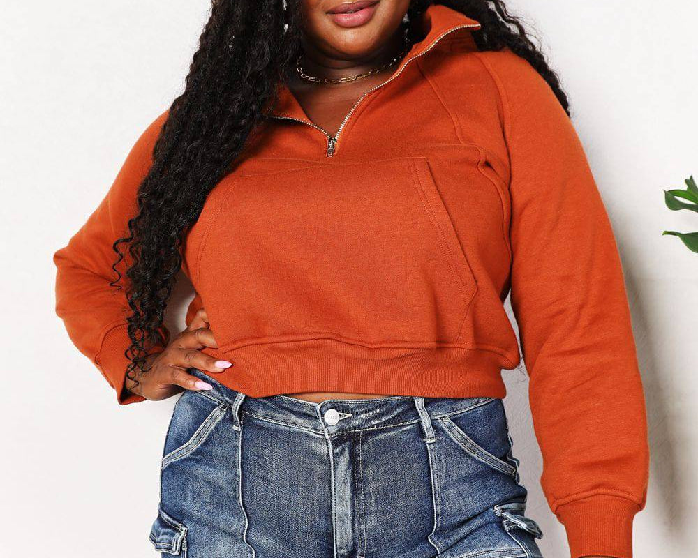 NEWYORKLISTED Style Collection: Half-Zip Long Sleeve Hoodie - NEWYORKLISTED