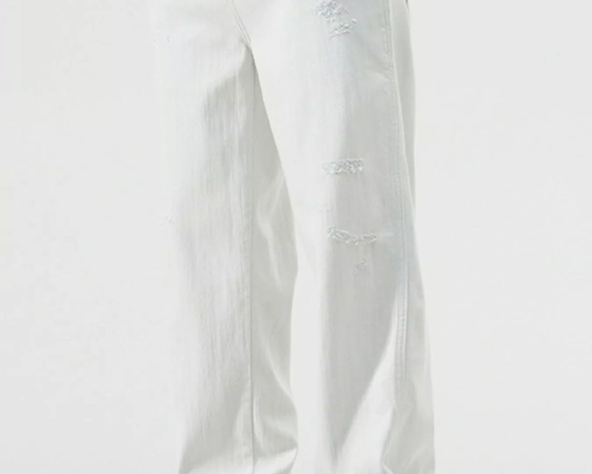 NEWYORKLISTED ATLAS MEN'S COLLECTION – Men's distressed relaxed-fit washed denim jeans, product image 2