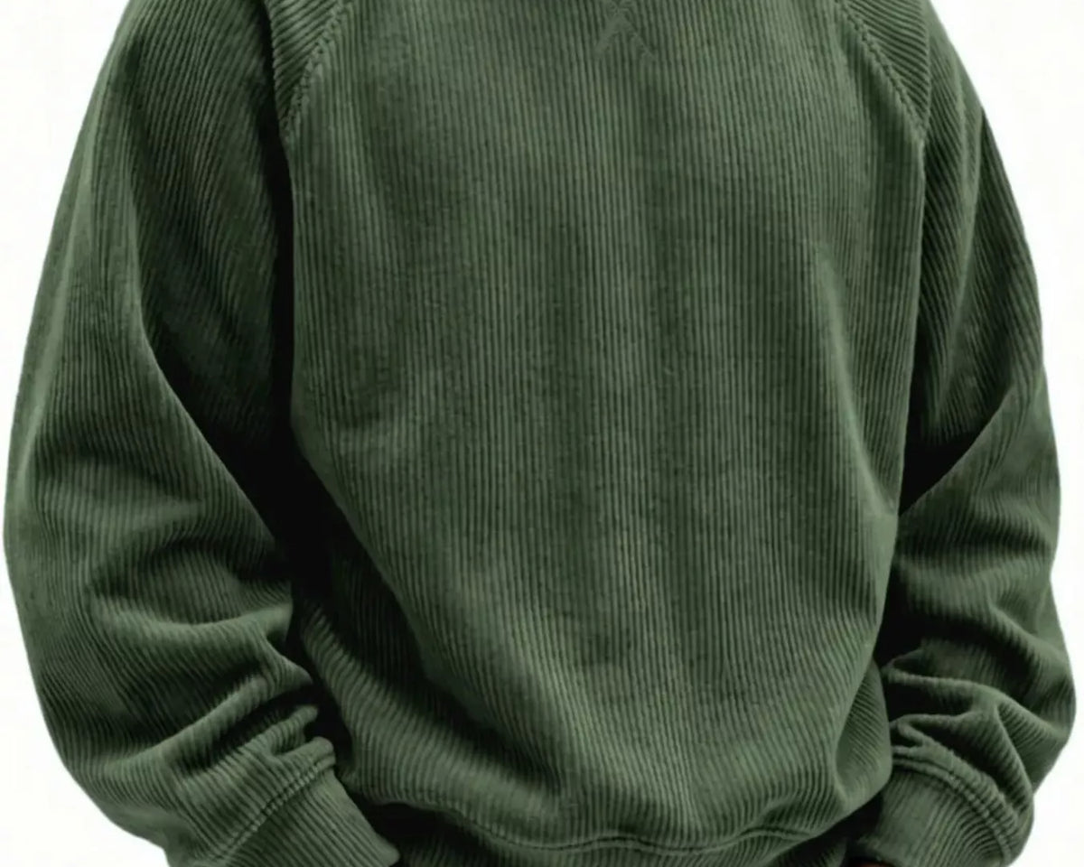 NEWYORKLISTED ATLAS MEN'S COLLECTION – Men's corduroy crew-neck sweatshirt, product image 8