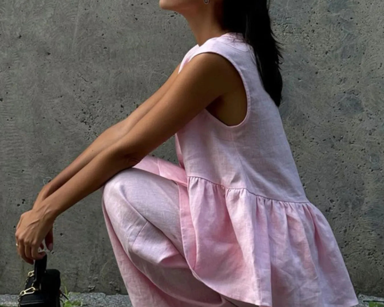 NEWYORKLISTED STYLE COLLECTION: V-Neck Vest & Wide-Leg Pants Set – Effortless Modern Elegance