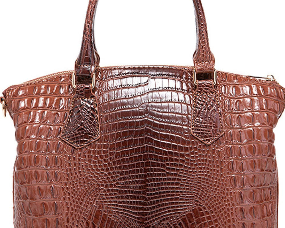 NEWYORKLISTED STYLE COLLECTION: Vegan Leather Crocodile Pattern Handbag - NEWYORKLISTED