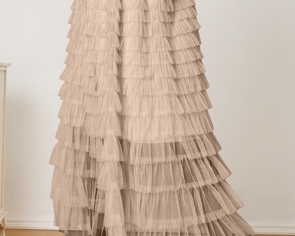 NEWYORKLISTED STYLE COLLECTION: Ruched High Waist Tiered Skirt - NEWYORKLISTED