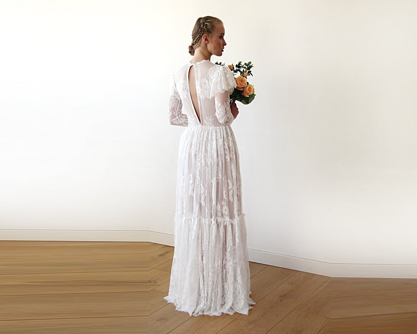 NEWYORKLISTED ELEGANT BRIDE COLLECTION: Vintage Lace Wedding Dress #1206 - NEWYORKLISTED