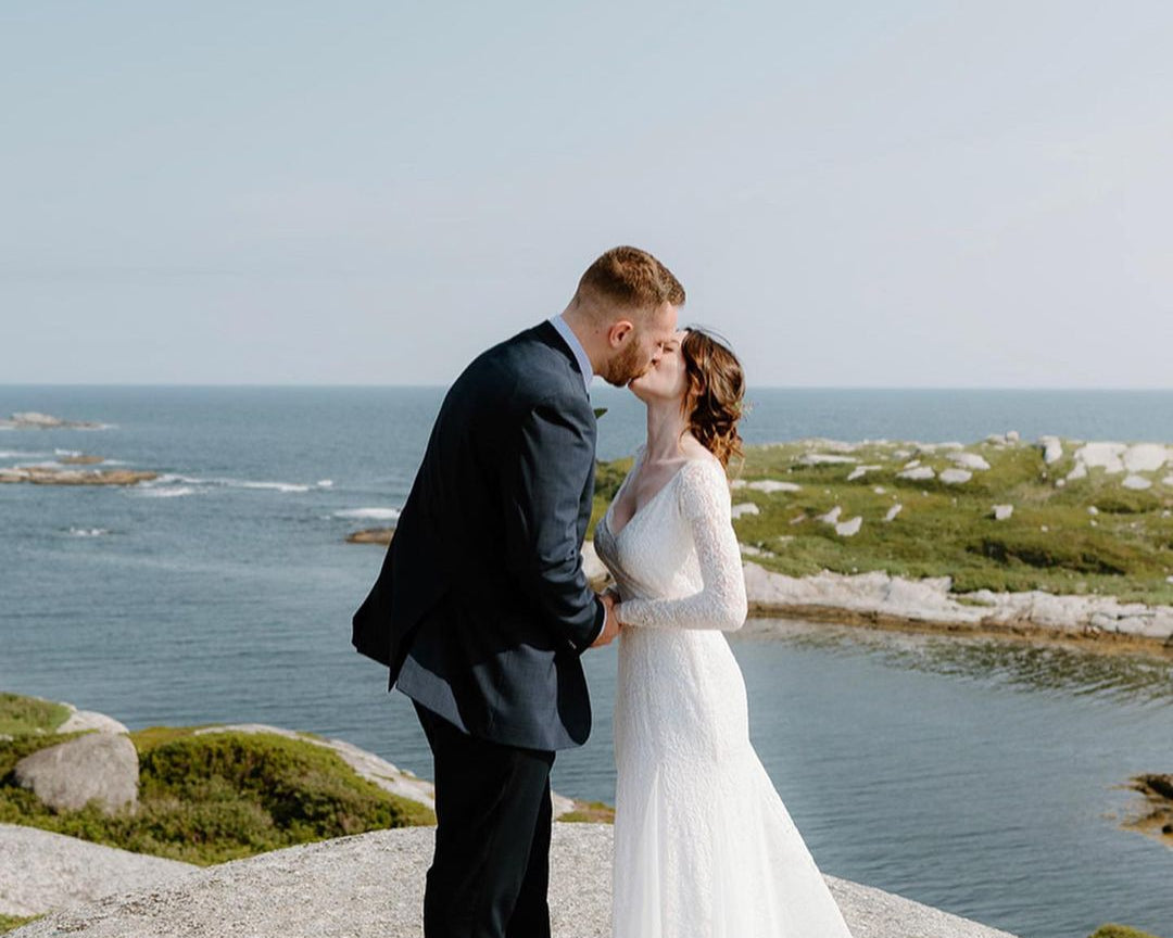 Ivory Off Shoulder Wrap Long Sleeves ,Mermaid Wedding Dress #1280 - NEWYORKLISTED