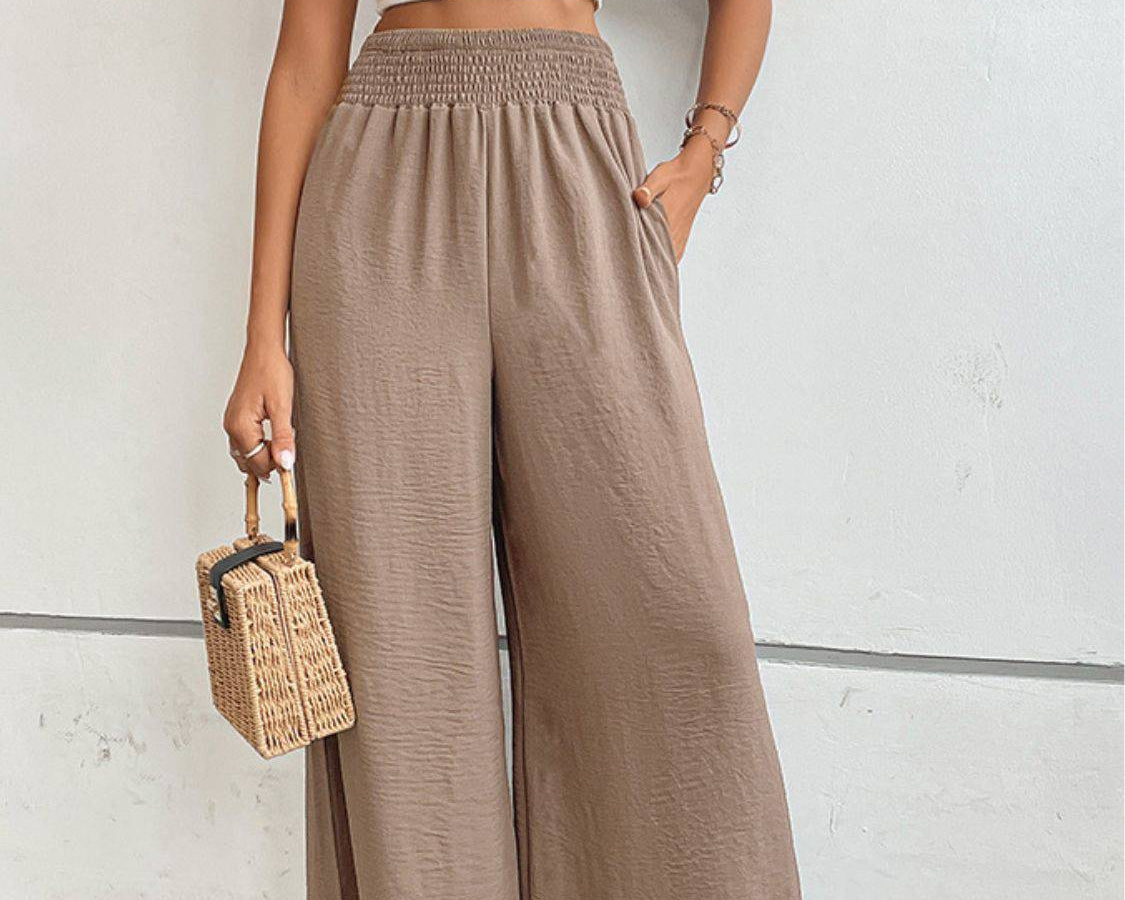 NYLD Wide Waistband Relax Fit Long Pants - NEWYORKLISTED